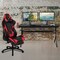 Flash Furniture Black Gaming Desk-Cup Holder/Reclining Chair Set BLN-X30D1904L-RD-GG - alternate 1